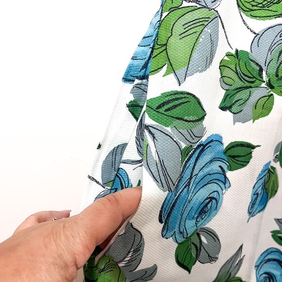 Vintage Floral Nightgown Medium Cottagecore Country Button Up Cotton Retro USA - Picture 5 of 7